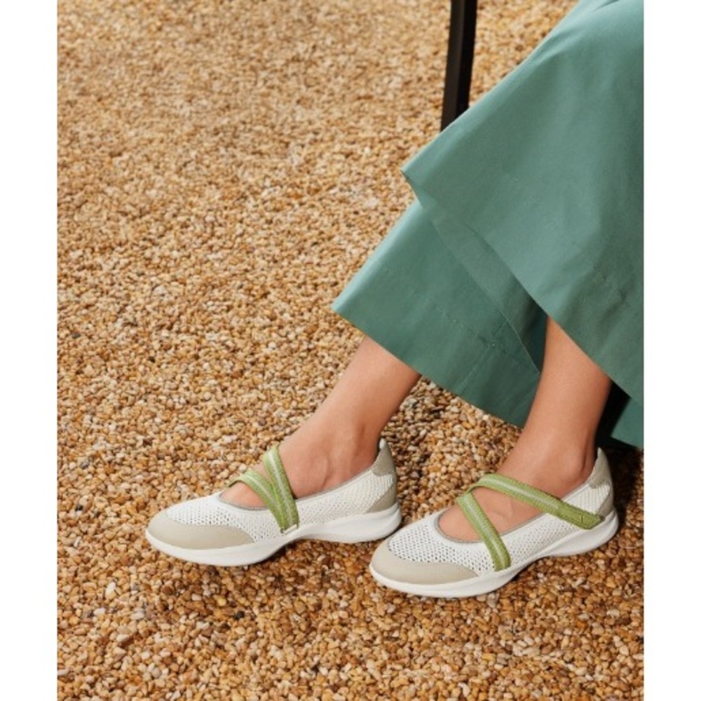 VIVAIA Isabeli Natural Willow Green Mary Jane Sneakers EU 39 US 8 NEW